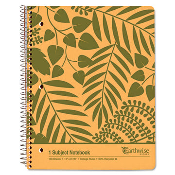 Oxford™ Earthwise By Oxford Recycled Notebooks, 1 Subject, Medium-college Rule, Tan Cover, 11 X 8.88, 100 Sheets freeshipping - TVN Wholesale